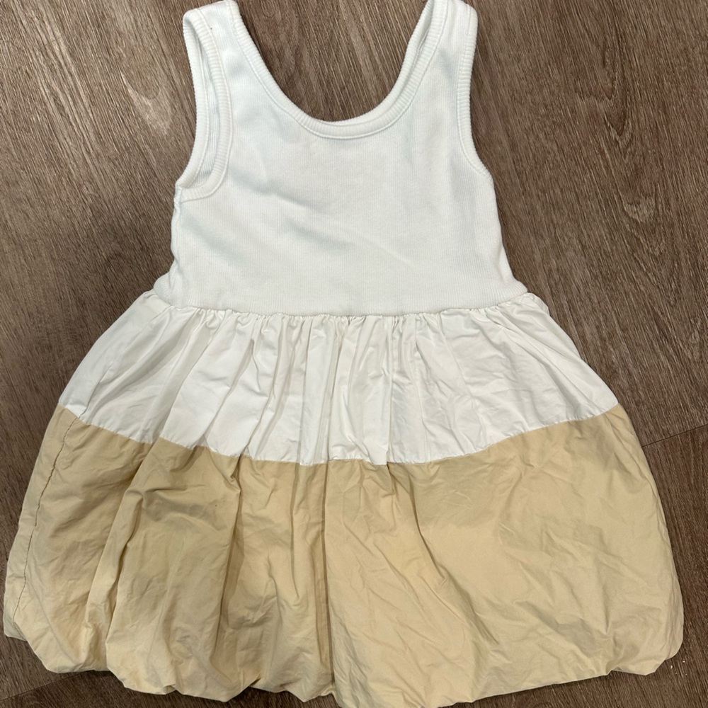 Middle Daughter color block bubble dress